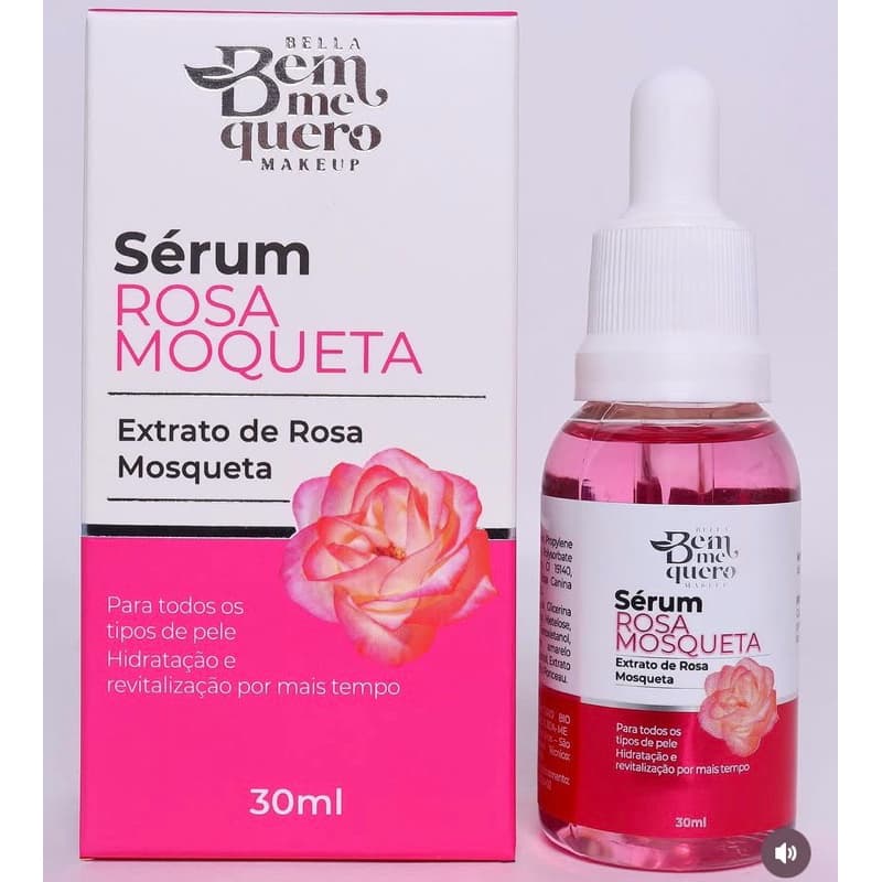 Sérum Facial Bella Bem Me Quero – Rosa Mosqueta | Colágeno Hidrolisado | Vitamina C | 30ml