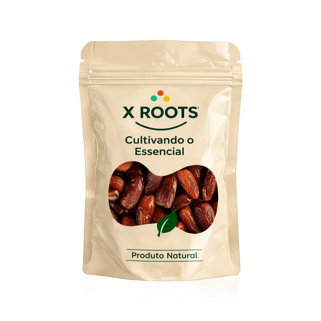 Tâmara Sem Caroço 1kg Embalagem Abre e Fecha X Roots - Fruta Natural Macia, Doce e Saudável
