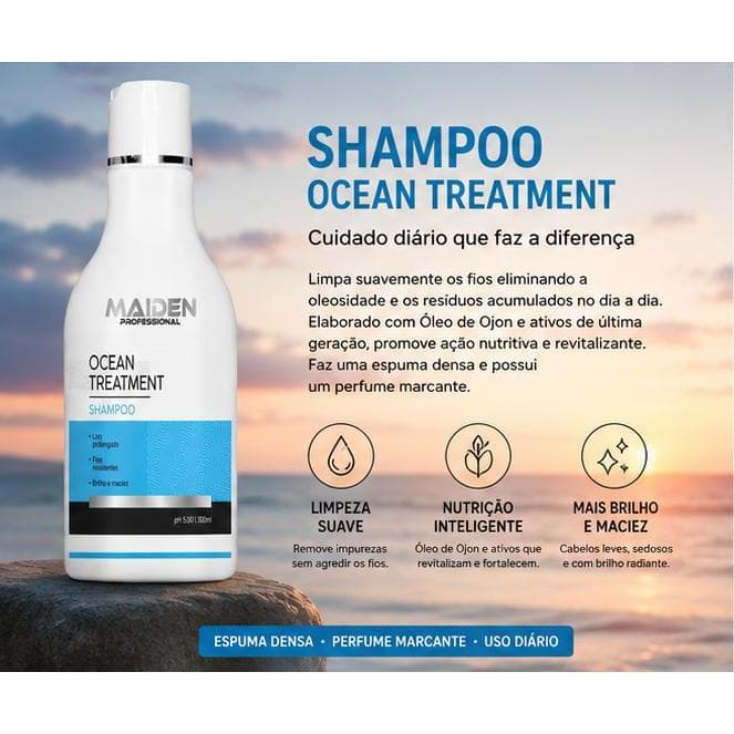 SHAMPOO HIDRATANTE OCEAN TREATMENT HOME CARE MAIDEN PROFESSIONAL