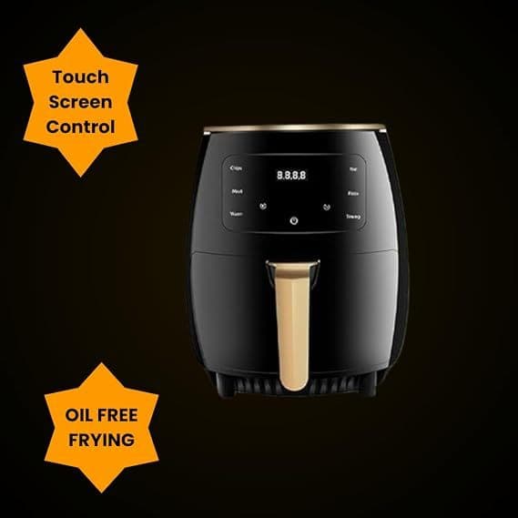 Fritadeira Elétrica Air Fryer Digital Touch 6L 2400W Extra Grande