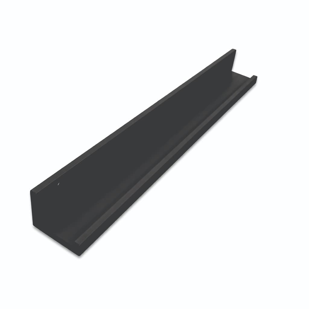 KIT Prateleiras 60cm Preta Organizadora Expositora Suporte Parede Quadros Porta Esmalte Manicure- escolha a quantidade
