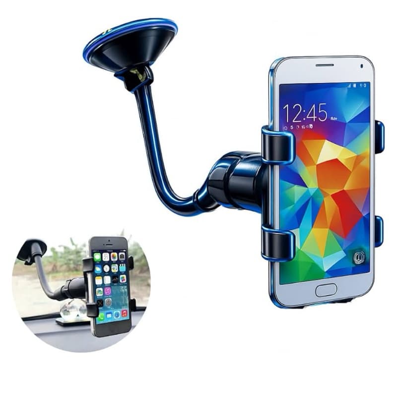 Suporte de Celular P/CARRO Preto Haste Manipulavel Dobravel GROSSA Universal P/Celulares Suporte de carro GPS