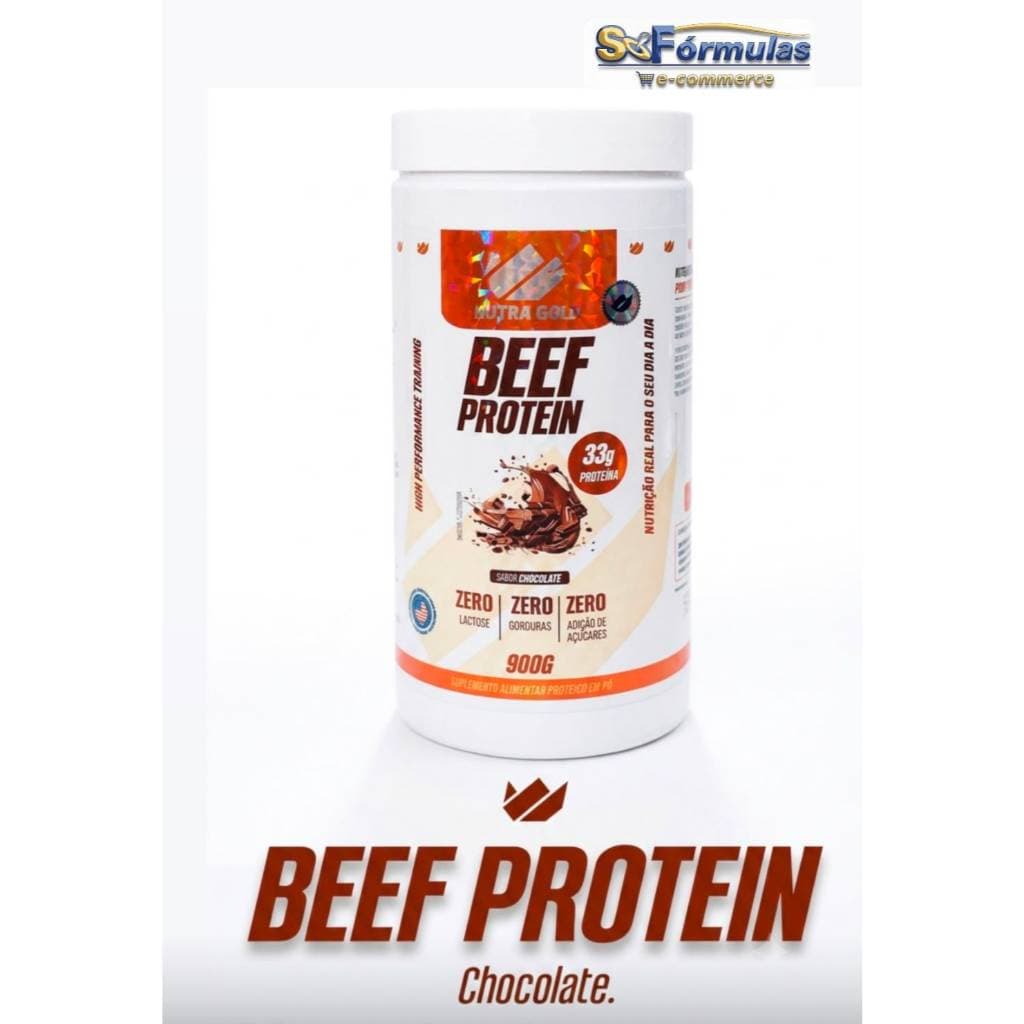 Whey Protein Nutra Gold BEEF PROTEIN - Sabor Chocolate - 33g Proteina Bovina