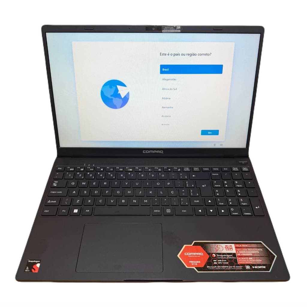 Notebook Compaq Snapdragon7 Gen2 4gb Ddr4 Ssd 128gb Vitrine