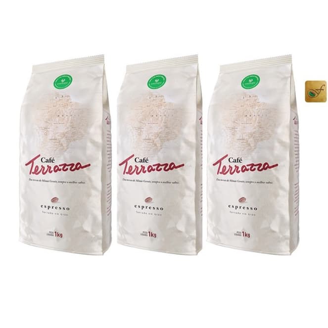 Kit 03 Kgs Café em Grãos Terrazza Espresso Superior