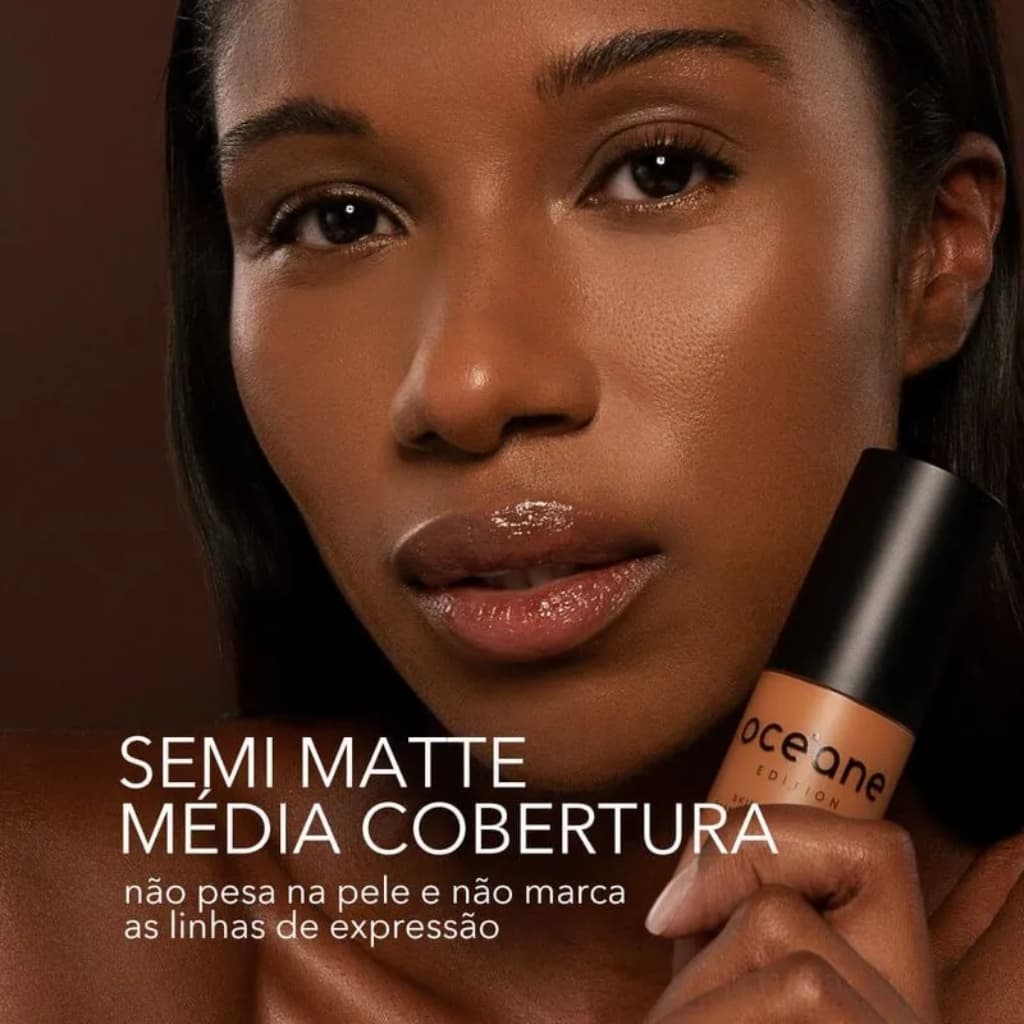 Base Líquida Semi Matte Océane Edition Skin Foundation - para Todos os Tipos de Pele 35ml