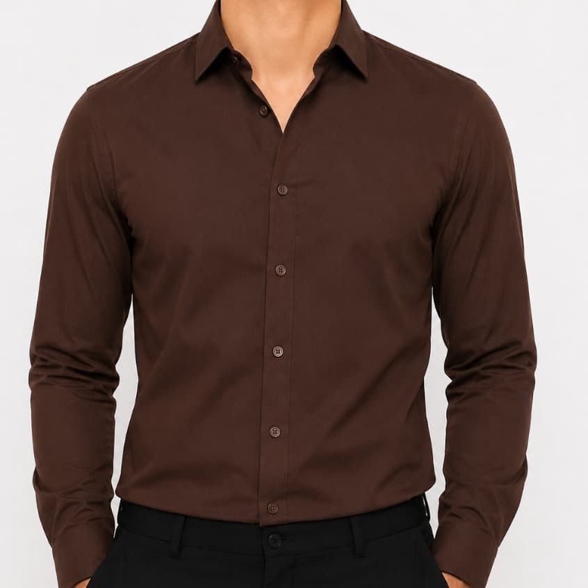 Camisa Social Masculina Manga Longa Slim Fit Não Amassa