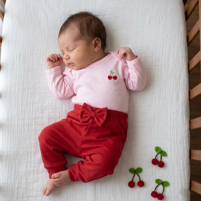 Conjunto Body e Calça Bebê Menina Bordado Roupas de Bebê Menina e Menino 100% Algodão Premium