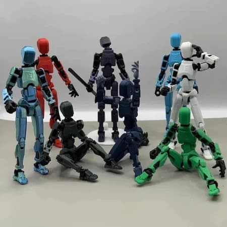 Dummy 13 Kit Montagem Boneco de Montar Articulado Com Brinde Acessorios 4 Pares Maos e Kit Armas