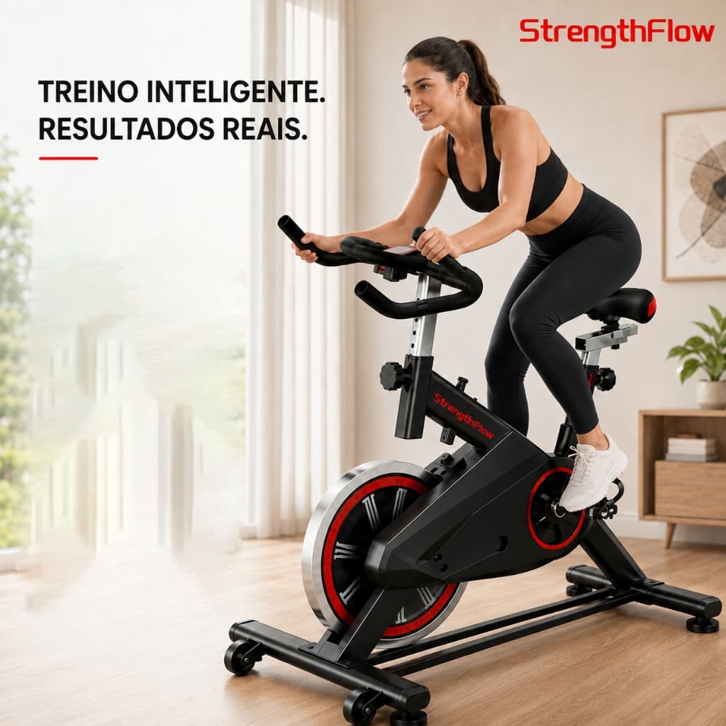 Bicicleta Ergométrica Girando Academia De Ginástica Profissional 120kg