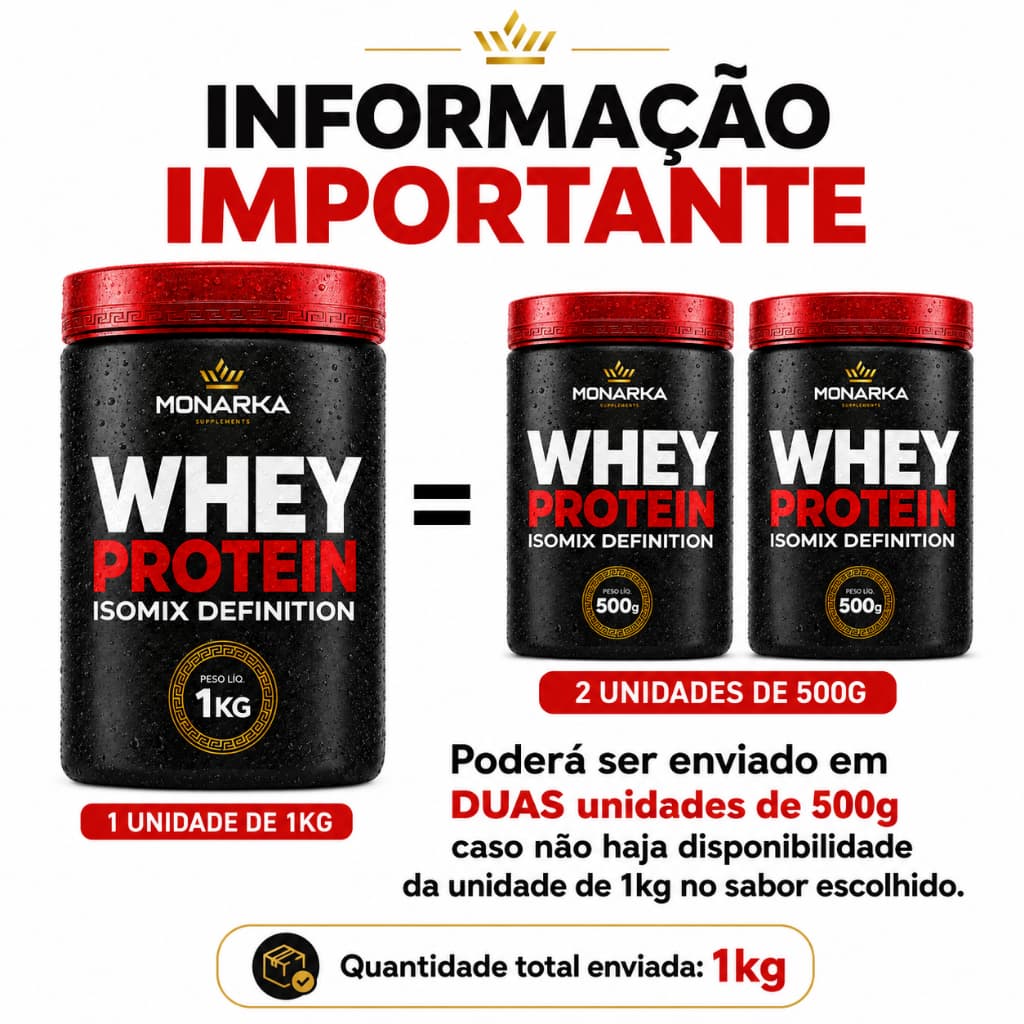 Whey Protein Isolado e Concentrado 1kg - Suplemento Alimentar Blend em Pó - Pre Treino WP2-02