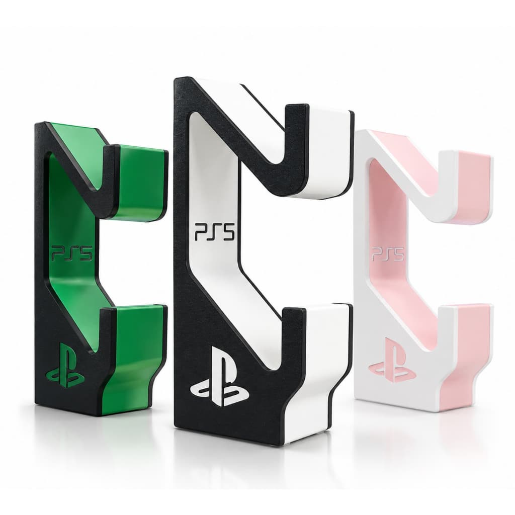 Suporte de Controle Duplo Compativel PS5 dualsense Vídeogame  Acessório Gamer 3D Universal Lançamento Alta Qualidade