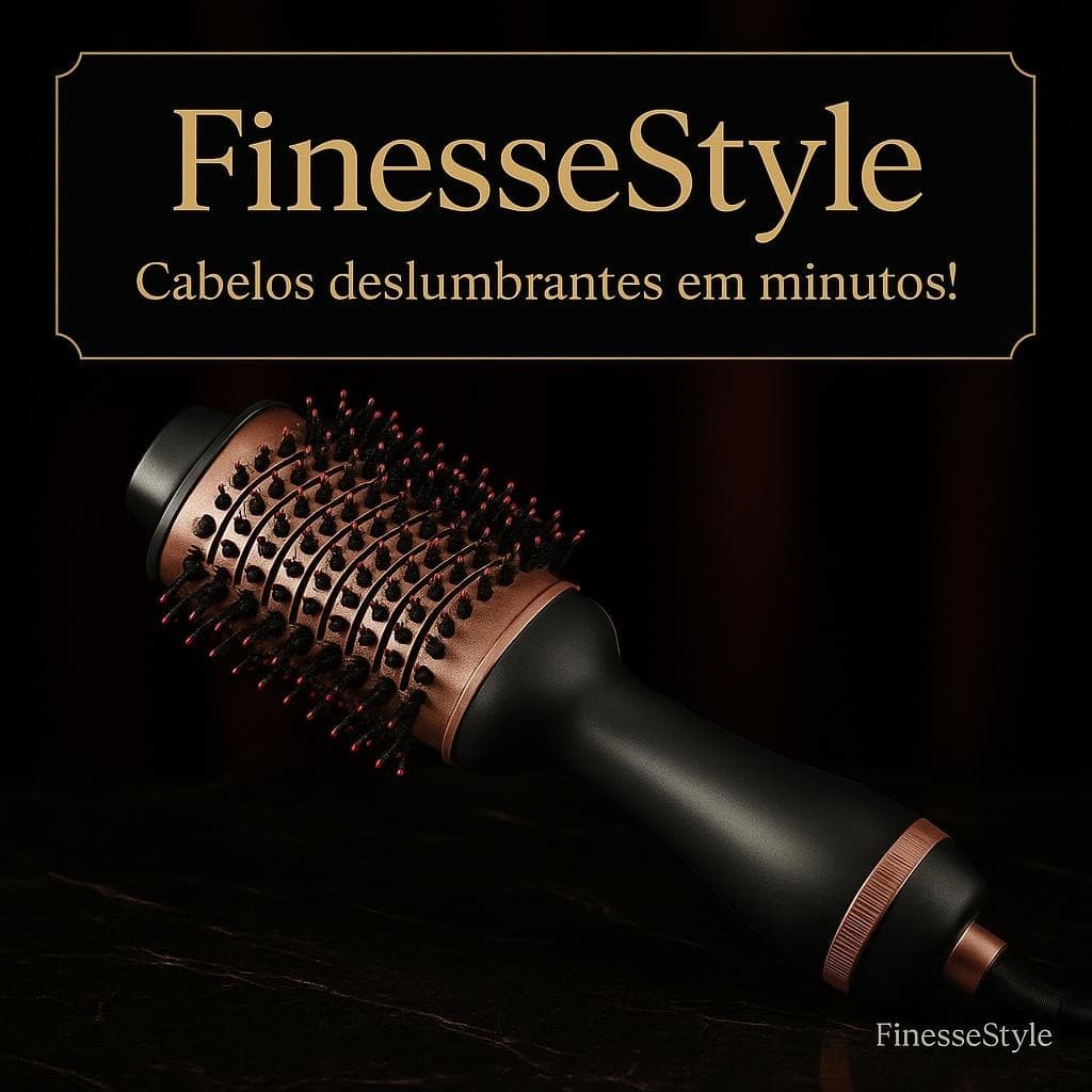 Escova Secadora Cabelo Profissional Bivolt 1300W 2 em 1
