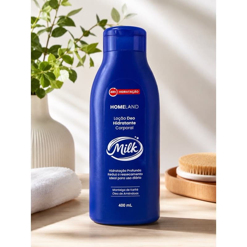 Loção Hidratante Corporal Milk 400ml – Hidratação Profunda 48h