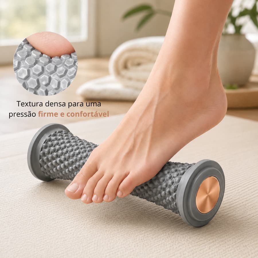 Rolo Massageador de Pés Manual para Massagem Plantar e Relaxamento Muscular