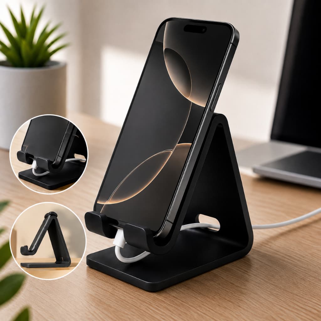 SUPORTE CELULAR UNIVERSAL DE MESA PARA IPHONE SAMSUNG XIAOMI SMARTPHONE CASA SALA ESCRITORIO QUARTO