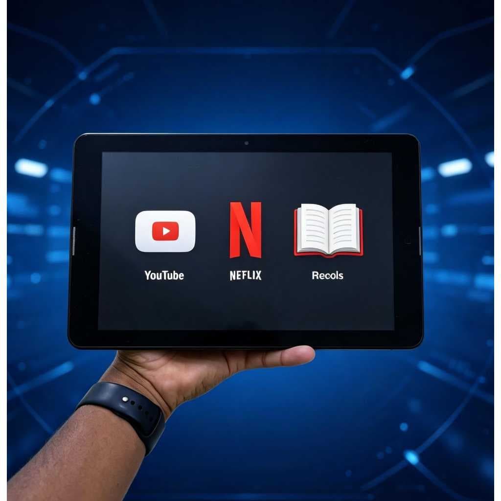 Tablet M7 Plus Preto 16GB Android Go Rápido p/ PDF e E-books