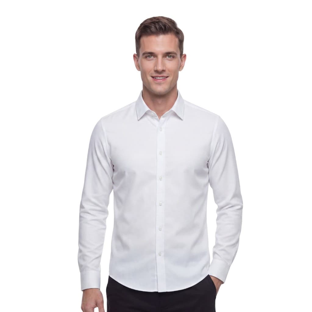 Camisa Social Masculino Manga Longa Premium Slim Elastano Não Molha Top