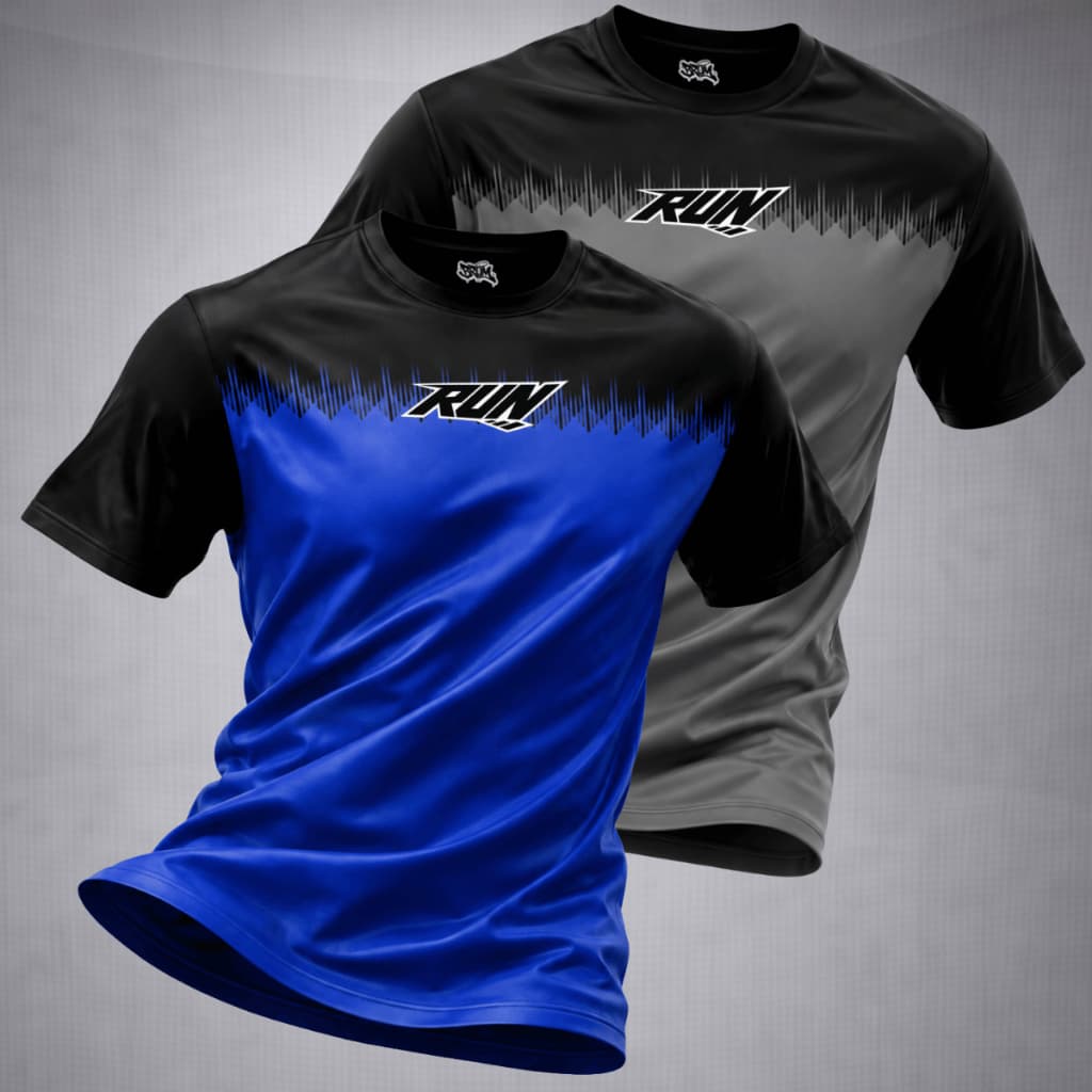 Kit 2 Camiseta Dry Fit Camisa Masculino Esportiva Respirável Para Treino Academia Gym Musculação