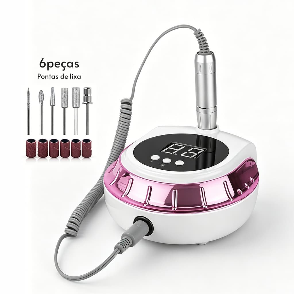 SOGENI Professional Electric Aspirador de pó para unhas 35000 RPM salão Nail File, Bivolt Silent