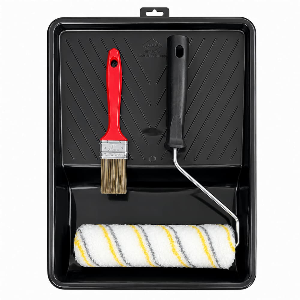Kit de Pintura Completo Bandeja + Rolo 23cm + Pincel