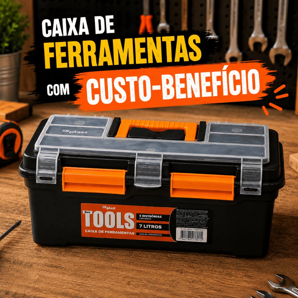 Caixa Para Ferramentas Caixa De Pesca Organizadora Reforçada Resistente Envio Rapido
