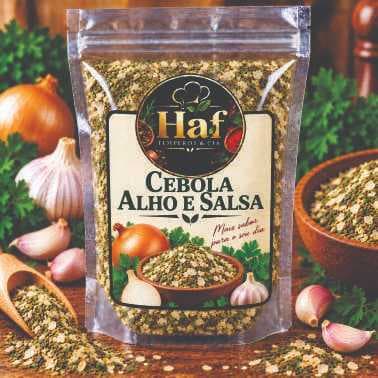 Tempero Cebola Alho e Salsa Desidratado Premium  Ideal para Carnes, Arroz, Feijão e Legumes