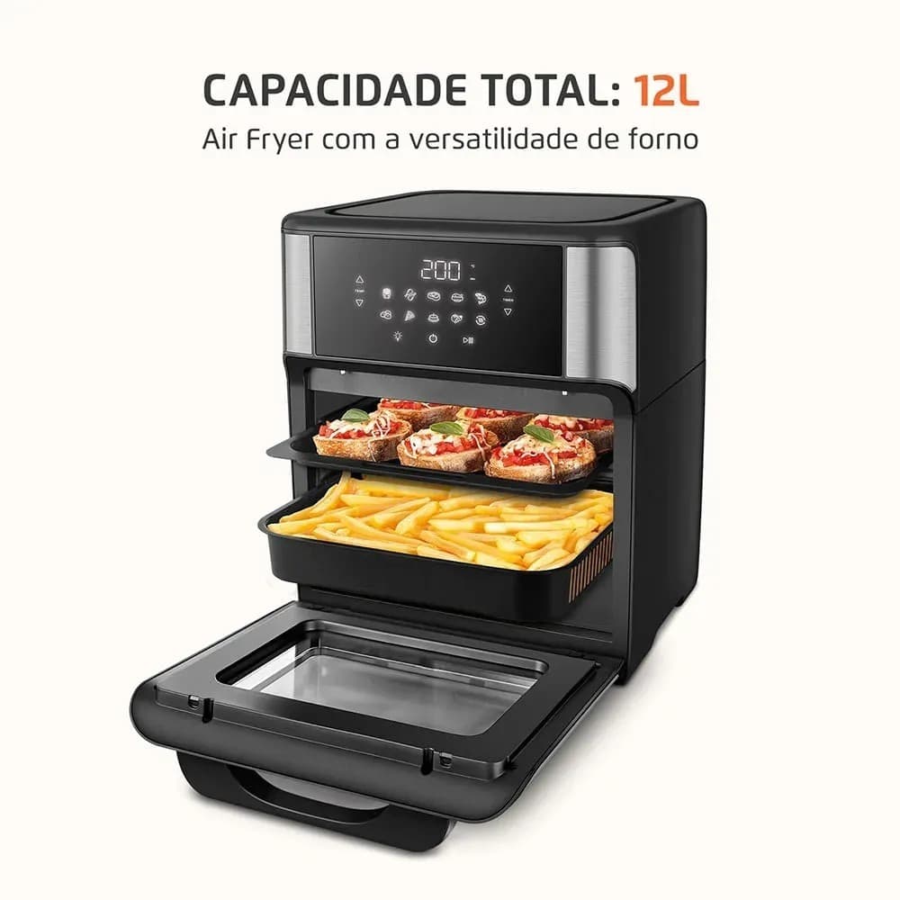 Air Fryer Forno  / Fritadeira Elétrica / Air Fryer Mondial /Fritadeira Air Fryer Forno Oven 12L Digital Mondial