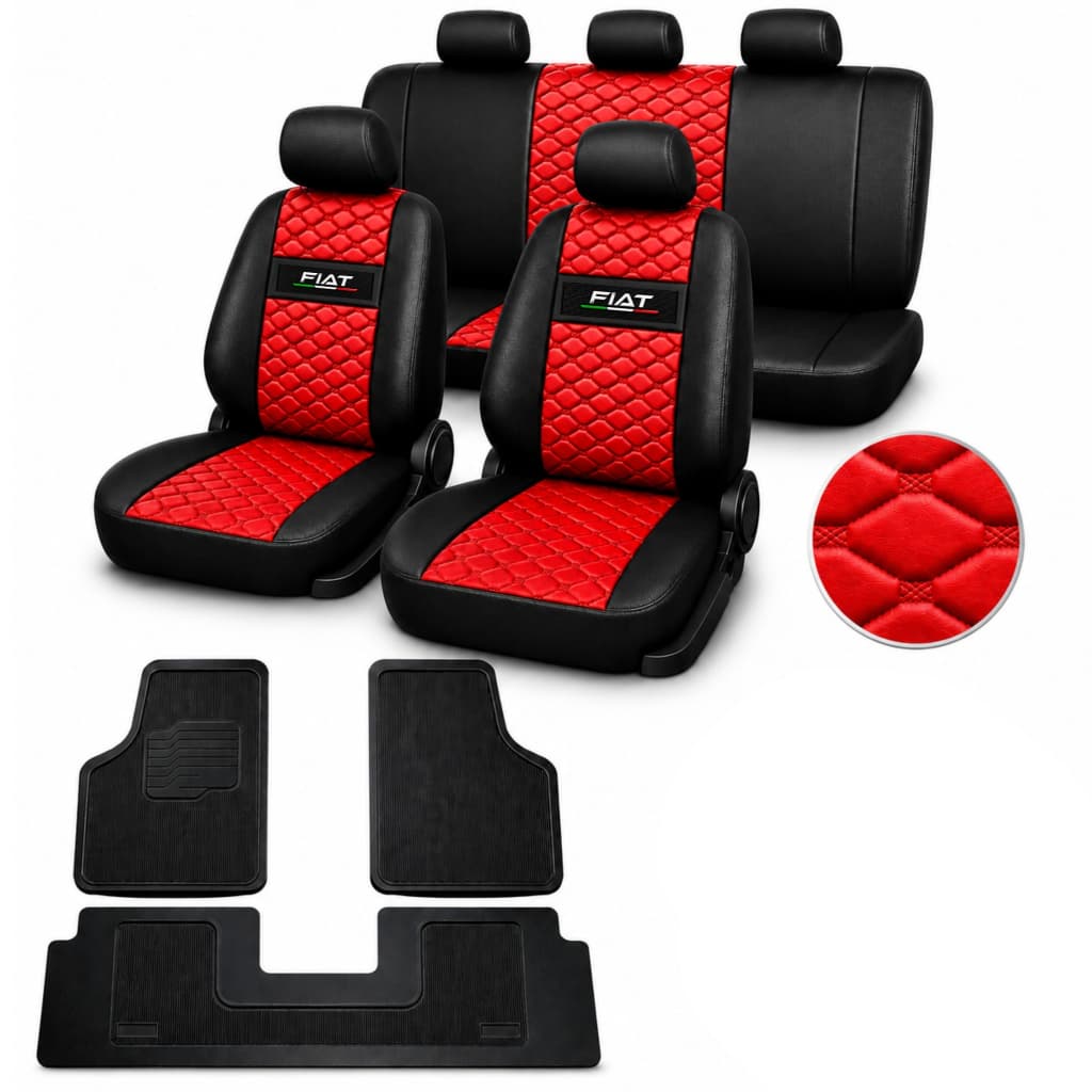 Capas Para Banco Automotivo Couro tapete de carro Palio 96/97/98/99/00/01/02/03/04/05/06/07/08/09/10 + tapete 3 pçs