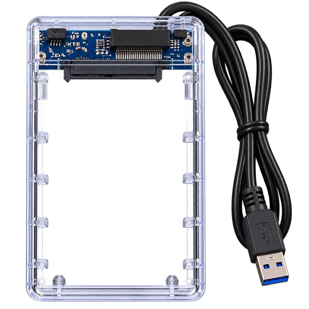 Case Externa HD SSD 2.5 SATA USB 3.0 Transparente