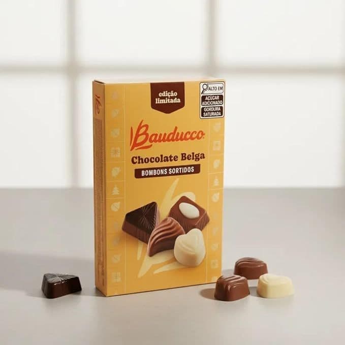 Chocolate Belga Bombons Sortidos Bauducco 100g importado