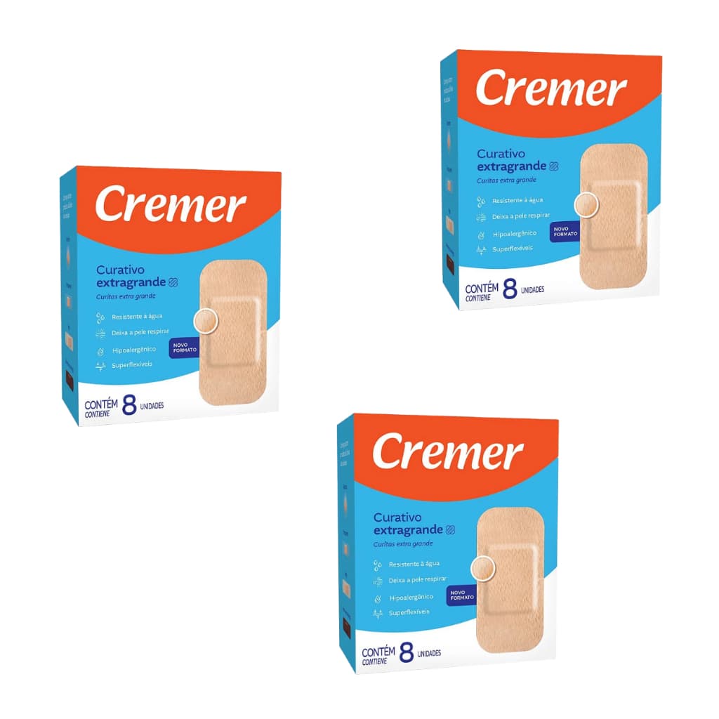 Curativo Extragrande Cremer Kit Com 3 Caixas