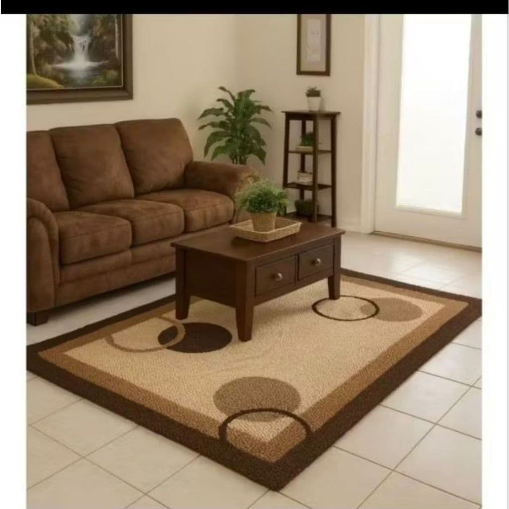 Tapete Sala Grande Em Frufru Antiderrapante Elegante e Decorativo Para Sua Sala