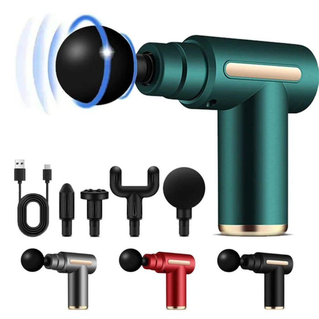 Massageador Pistola Elétrico Com Display Relaxante Muscular Cor Sortidos