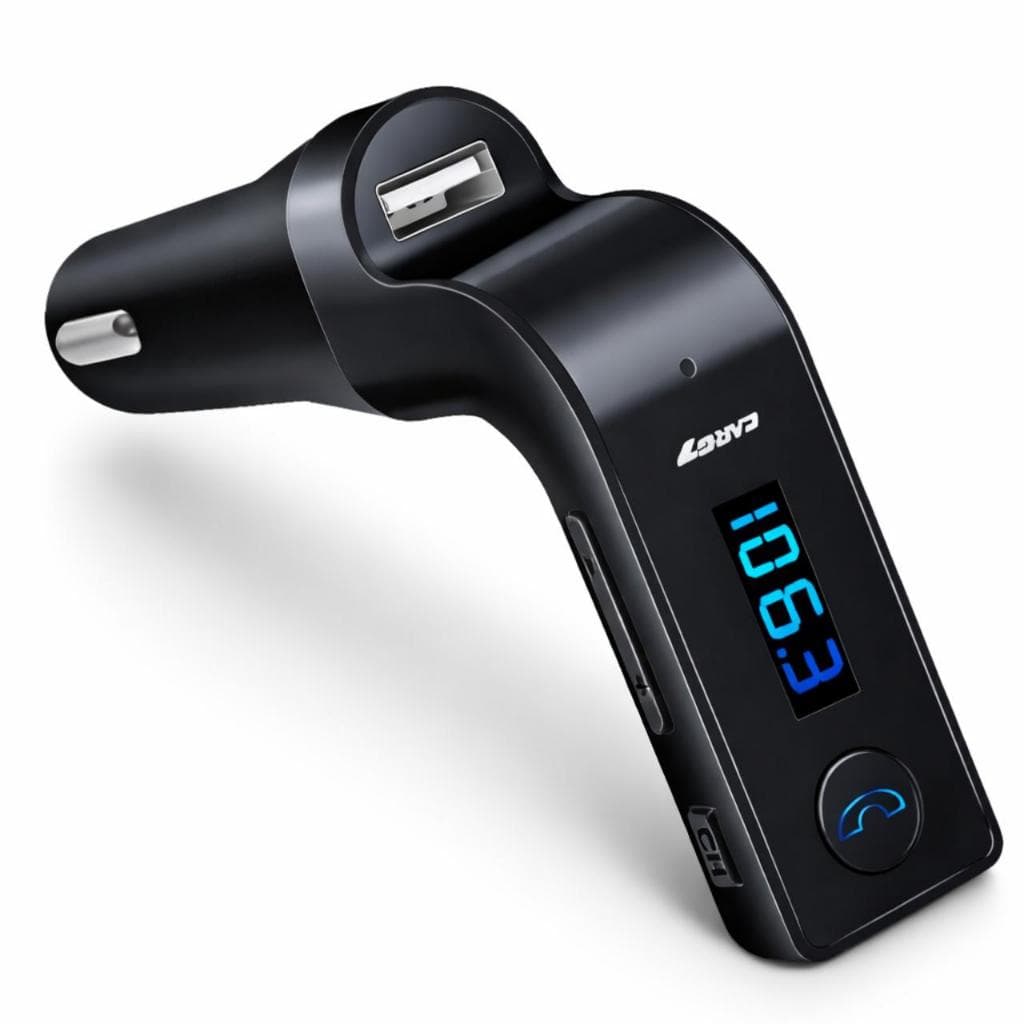 Carregador e Transmissor Veicular FM Bluetooth Carregador Veicular G7 USB MP3 Leitor Cartão SD Para Carro