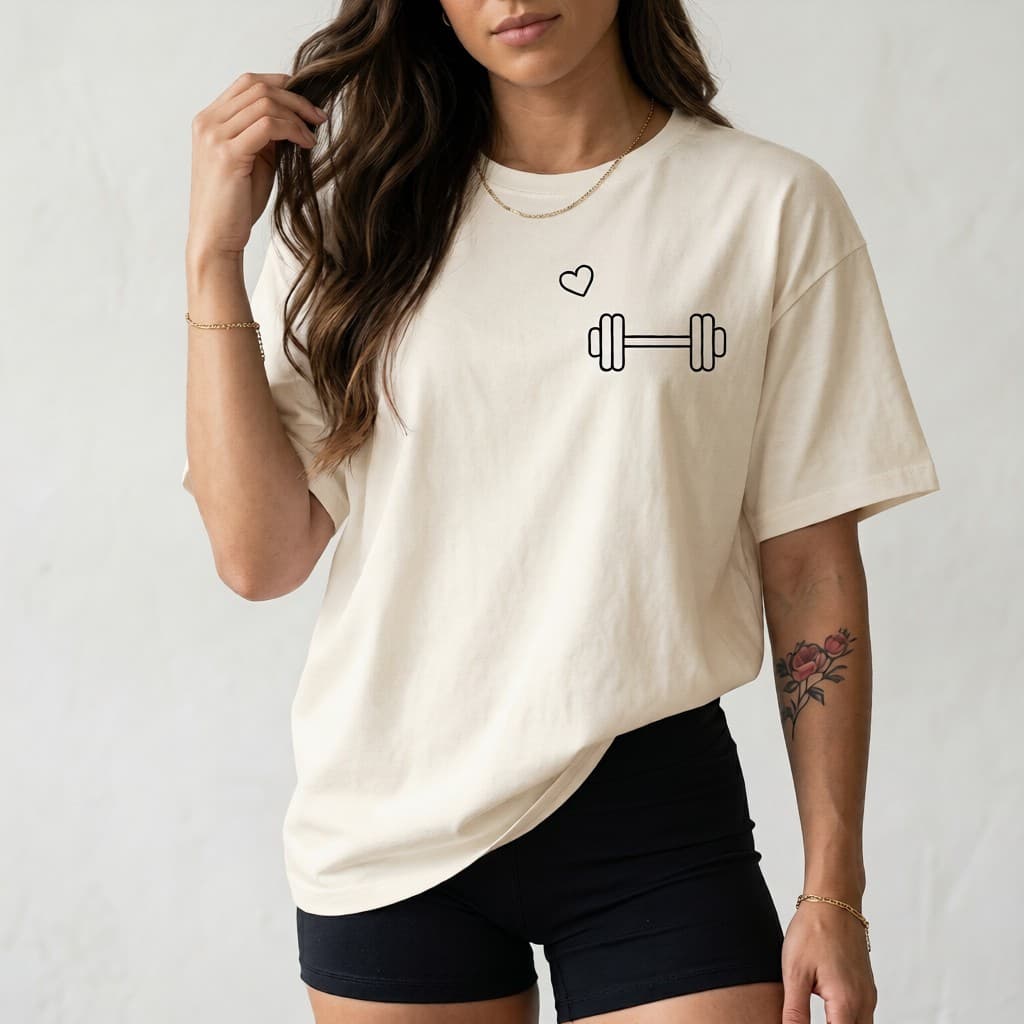 Camiseta Oversized Feminina Academia Halter Fofo Algodão Prime | Estilo Casual Premium | 4 Cores