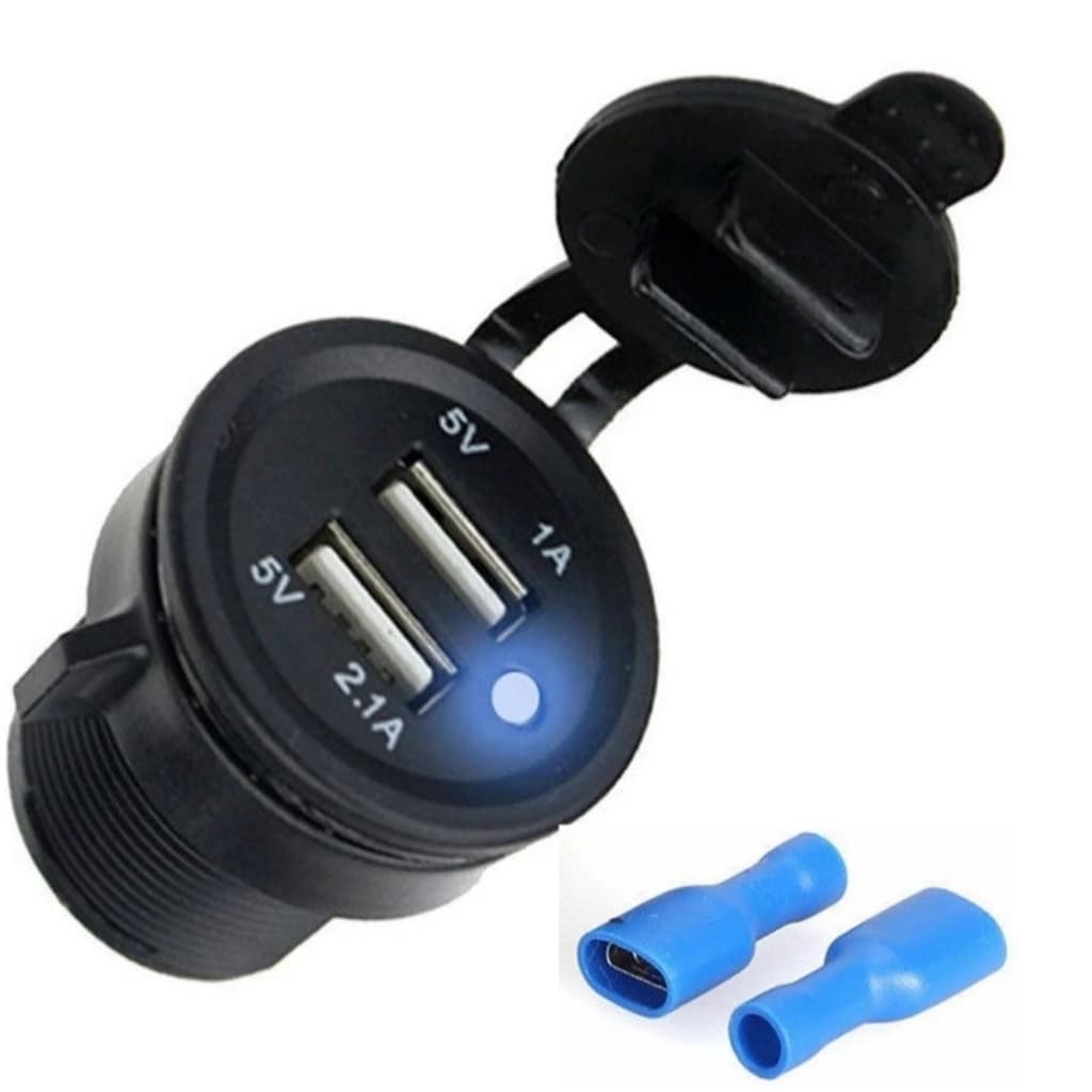 Tomada Carregador Usb Veicular Carro 2 Saídas