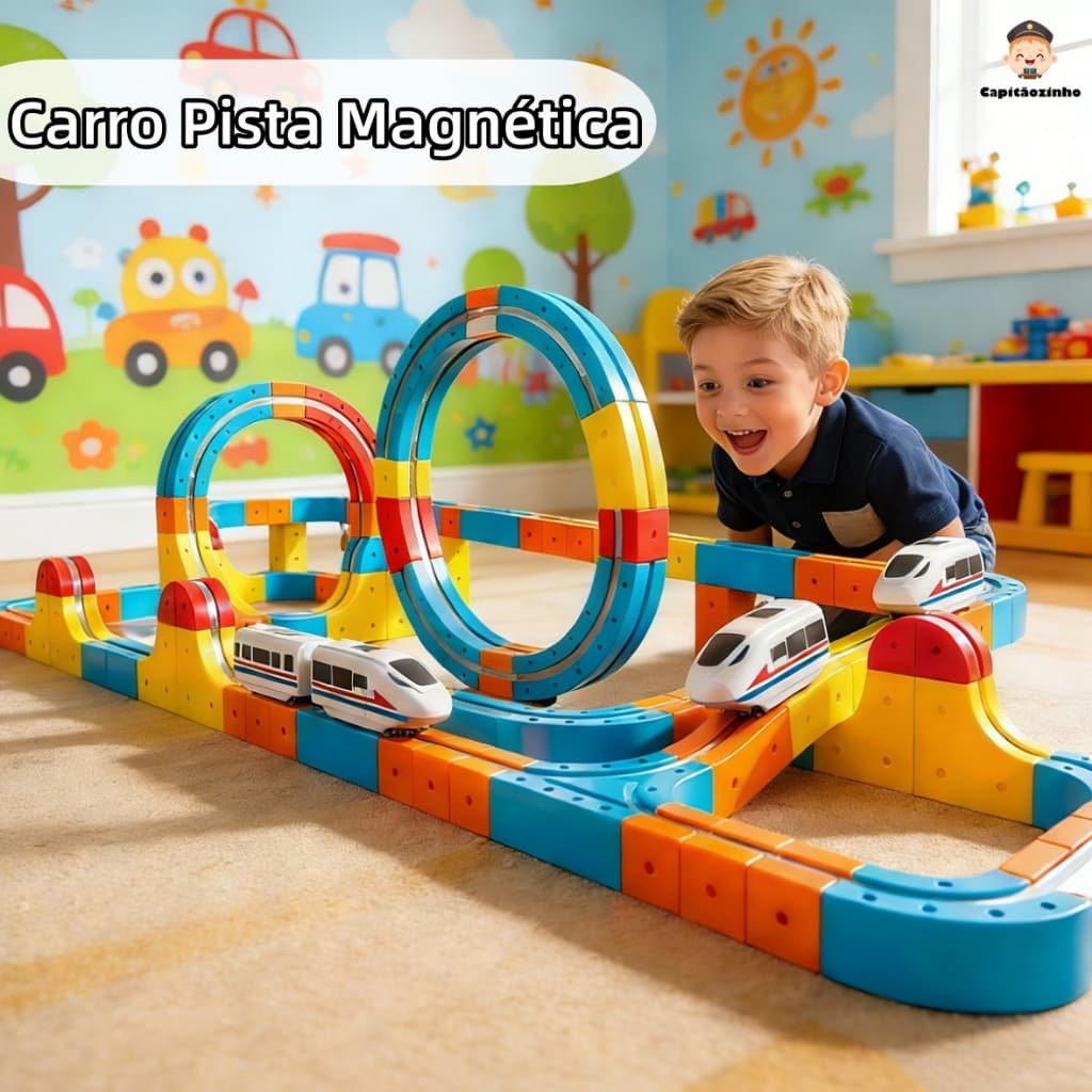 Kit 56/80/120 Trem Magnético Peças Cube Track Brinquedo Educativo De Blocos 3D Recarregável USB