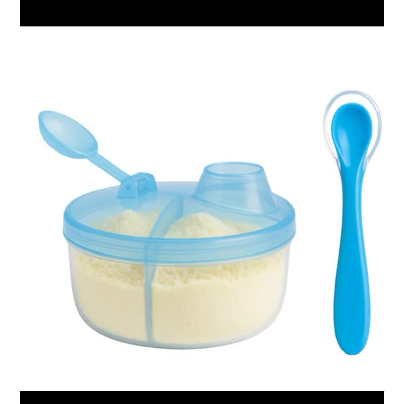 Kit 1-5 Porta Leite Em Pó Infantil Murano Dosador 3 Em 1 Para Bebês Ref.162
