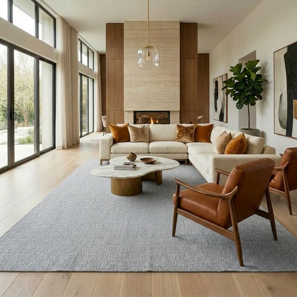 Tapete Sala Grande Sisal Caribe 300x250 Luxo Moderno Premium Antiderrapante Cores Variadas