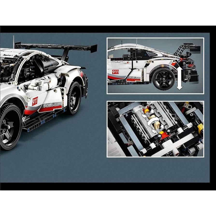 Bloco de Montar 42093 Porsche 911 1580 Peças 1:10