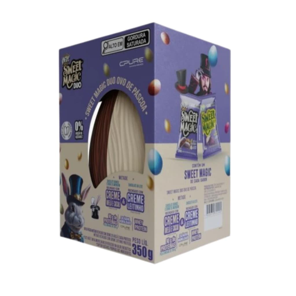 Ovo De Pascoa Fitness com Whey Protein Gods Sweet Magic Duo 350g Canibal