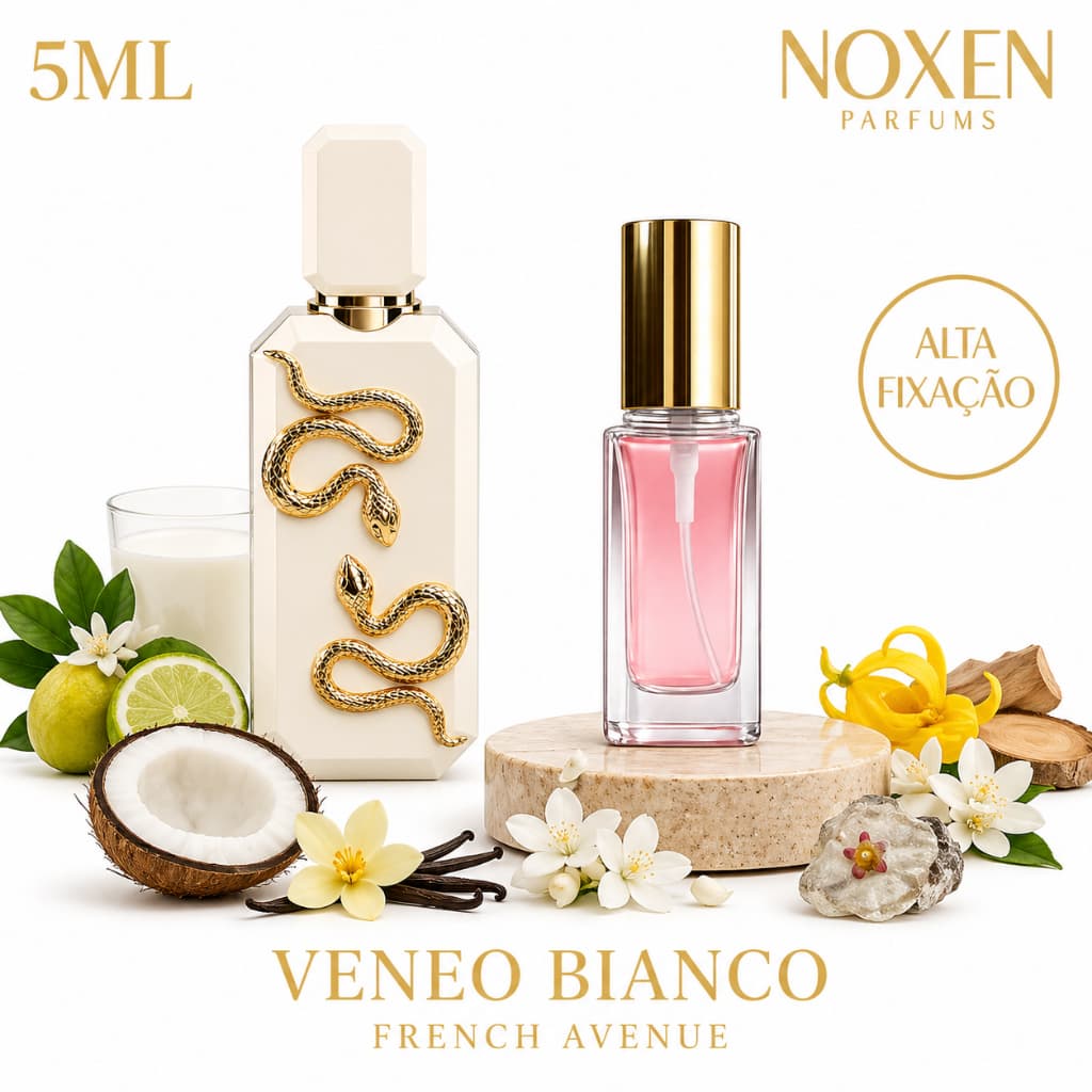 Perfume feminino 5ml Premium Vidro Spray V.eneno Bianco Doce Elegante Importado