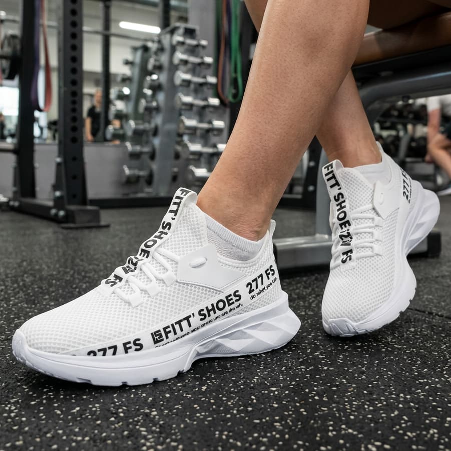 Tênis Calce Fácil Feminino e Masculino Malha Respirável Tênis Academia Corrida Caminhada Fitness