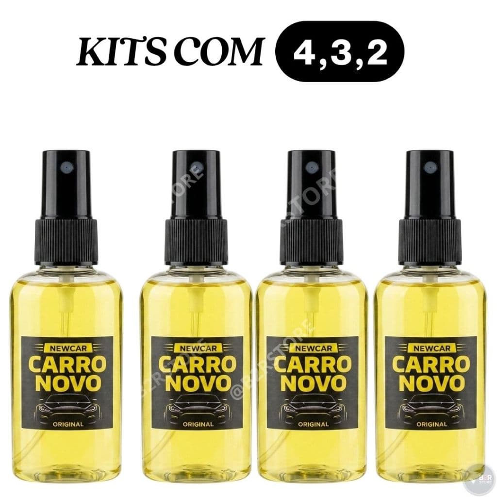 KIT CHEIRINHO CARRO NOVO PREMIUM New Car | Aromatizador de Carro Elimina Fungos Bactérias