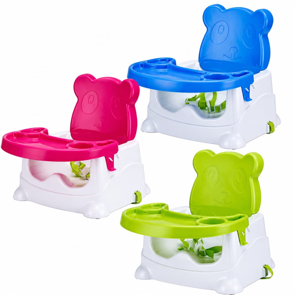 Cadeira de Alimentação Bebê Booster Comer Refeição Cadeirinha Infantil Portátil Segurança Ursinho