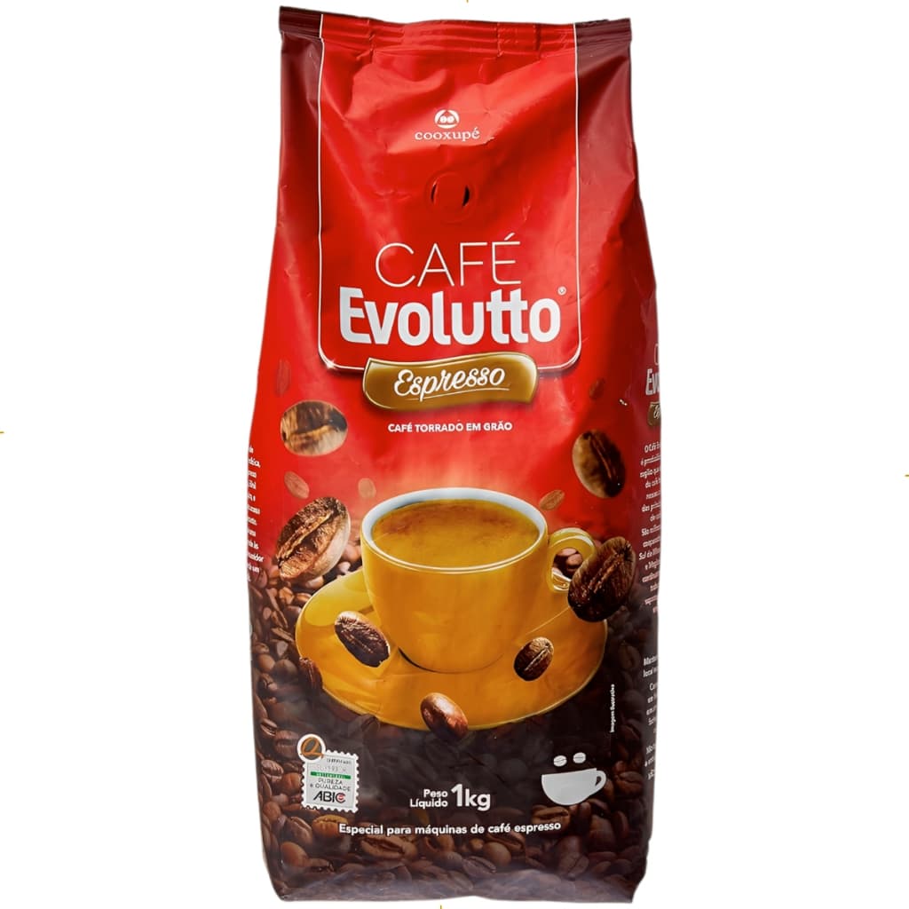 Café Evolutto Espresso Superior Em Grãos Torrado Cooxupé 1kg