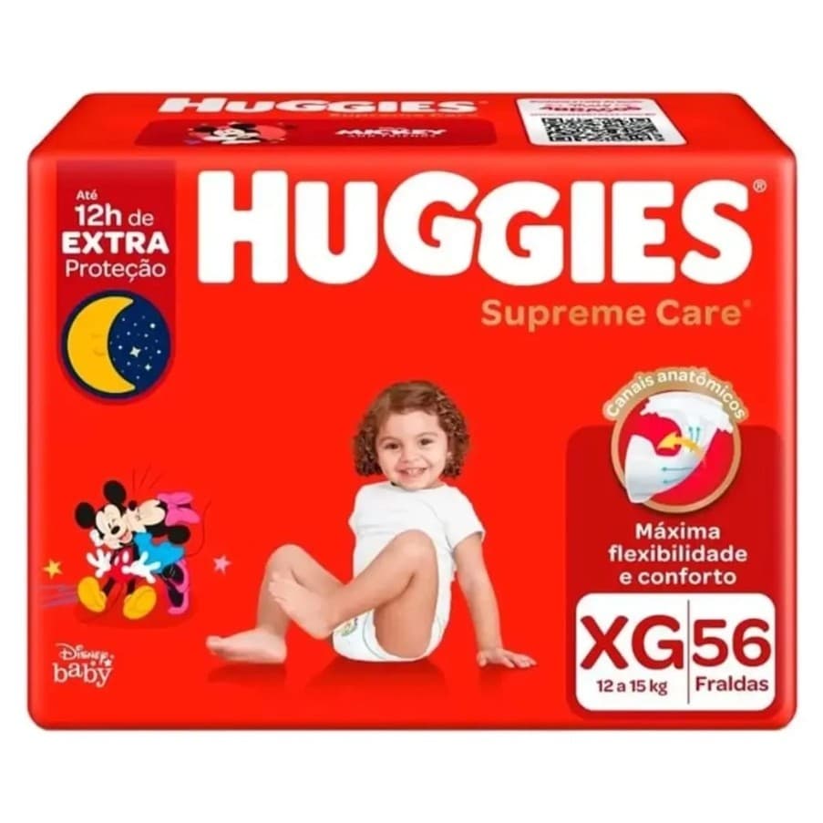 Fralda Huggies Supreme Care Hiper Xg Com 56 Unidades
