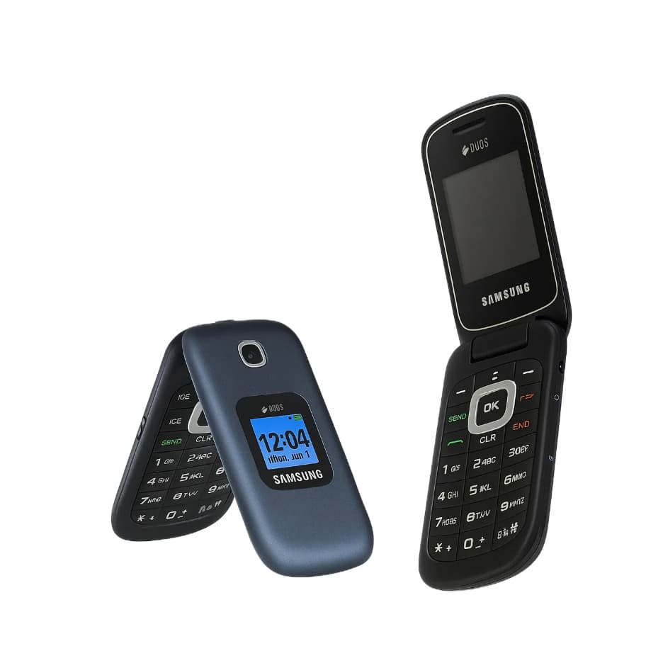(SEMI NOVO) Celular Samsung Flip GM-B311V Original Desbloqueado Rede 3G AZUL (06 Meses Garantia)