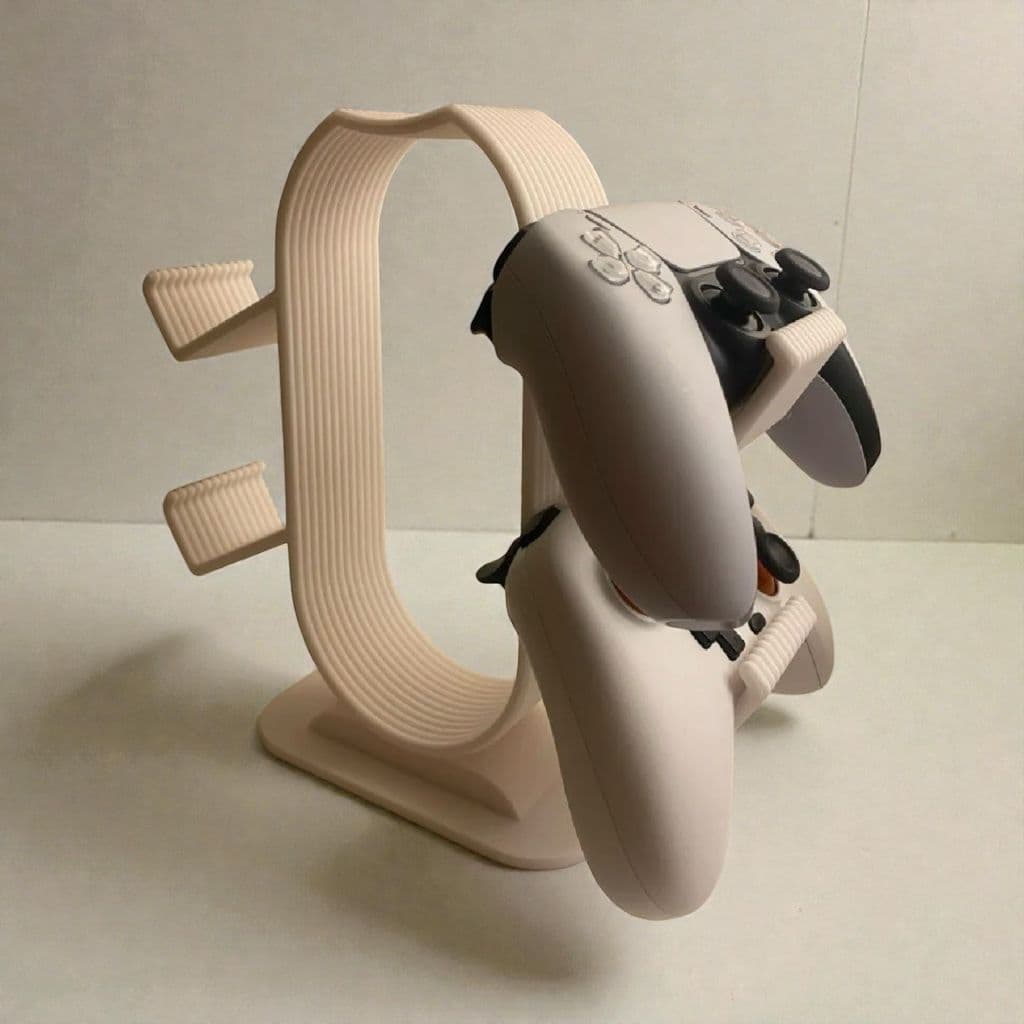 Suporte Base para Controle Videogame e fone Headset com 5 compartimentosos